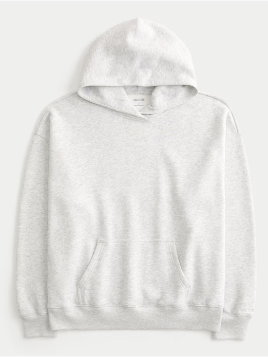 Hollister Sweaters - Hollister Light Gray Feel Good Oversized Hoodie